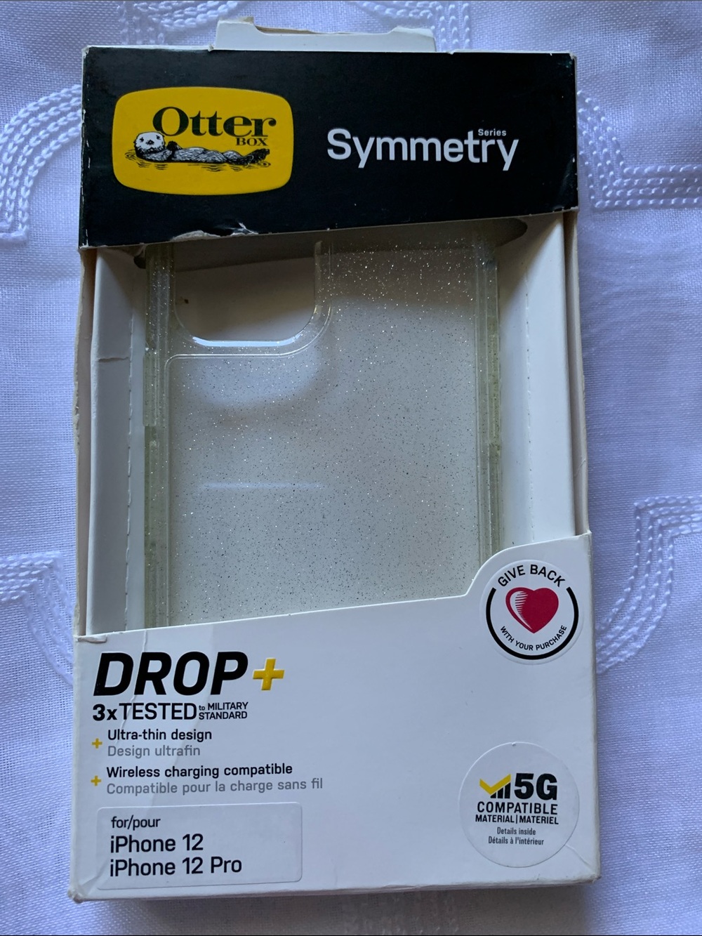 OtterBox Symmetry Series Clear Glitter iPhone 12 / 12 Pro Case